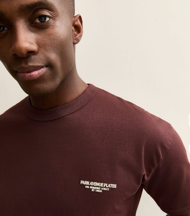 jack & jones Men's Dark Brown Regular Park Avenue Logo T-Shirt Jack & Jones New Look - 3