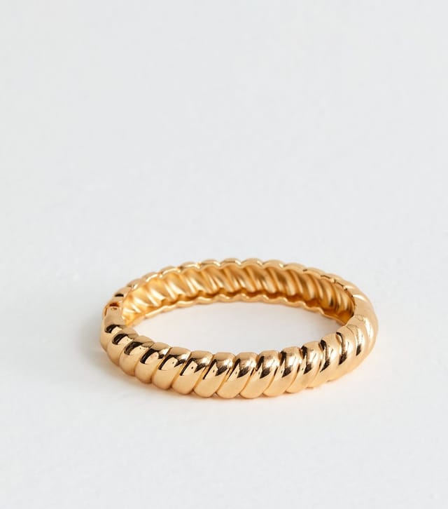 New Look Gold Tone Chunky Weaved Hinge New Look - 3