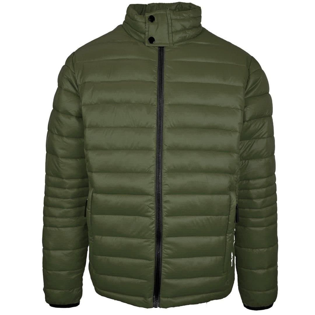 Plein Sport Plein Sport Men's Plain Padded Green Jacket