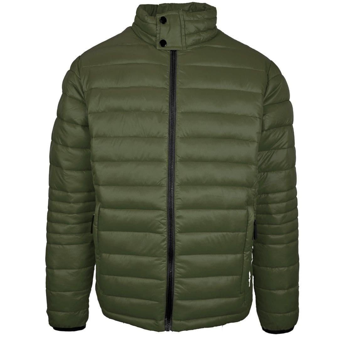 Plein Sport Men's Plain Padded Green Jacket