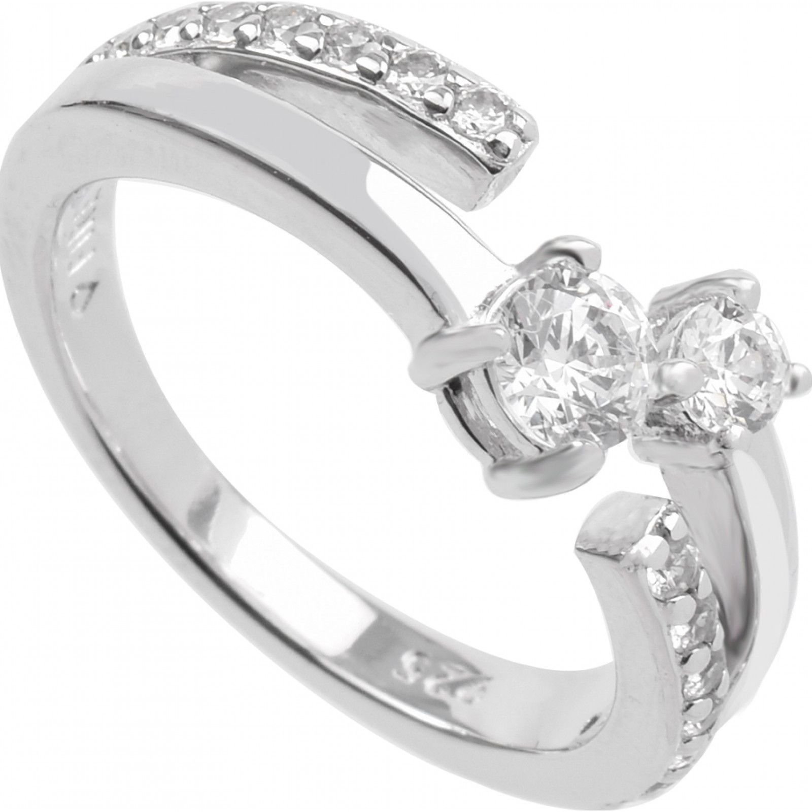 diamonfire Diamonfire Women's 6118721082160 Ring in Silver - 1