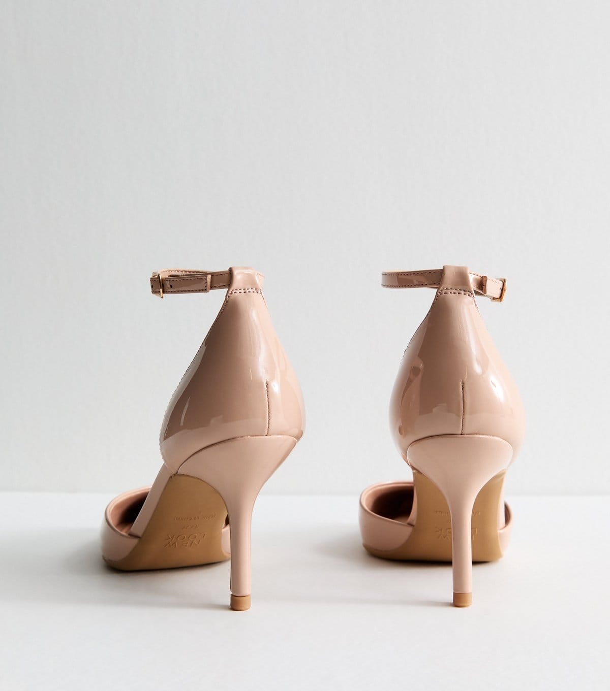 New Look Women's Oatmeal 2 Part Stiletto Heel Pointed Toe Pumps New Look - 4