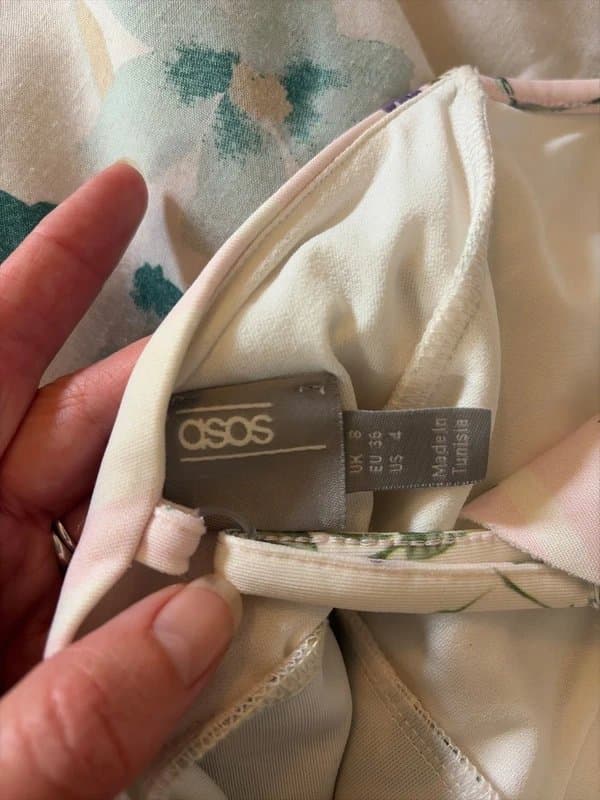 ASOS Beautiful floral print fishtail dress, size 8