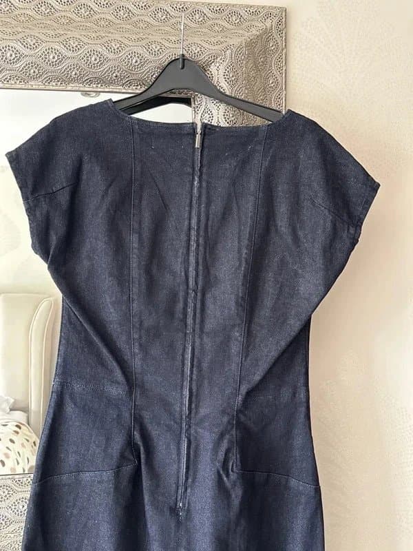Phase Eight Phase eight size 12 dark navy denim dress
