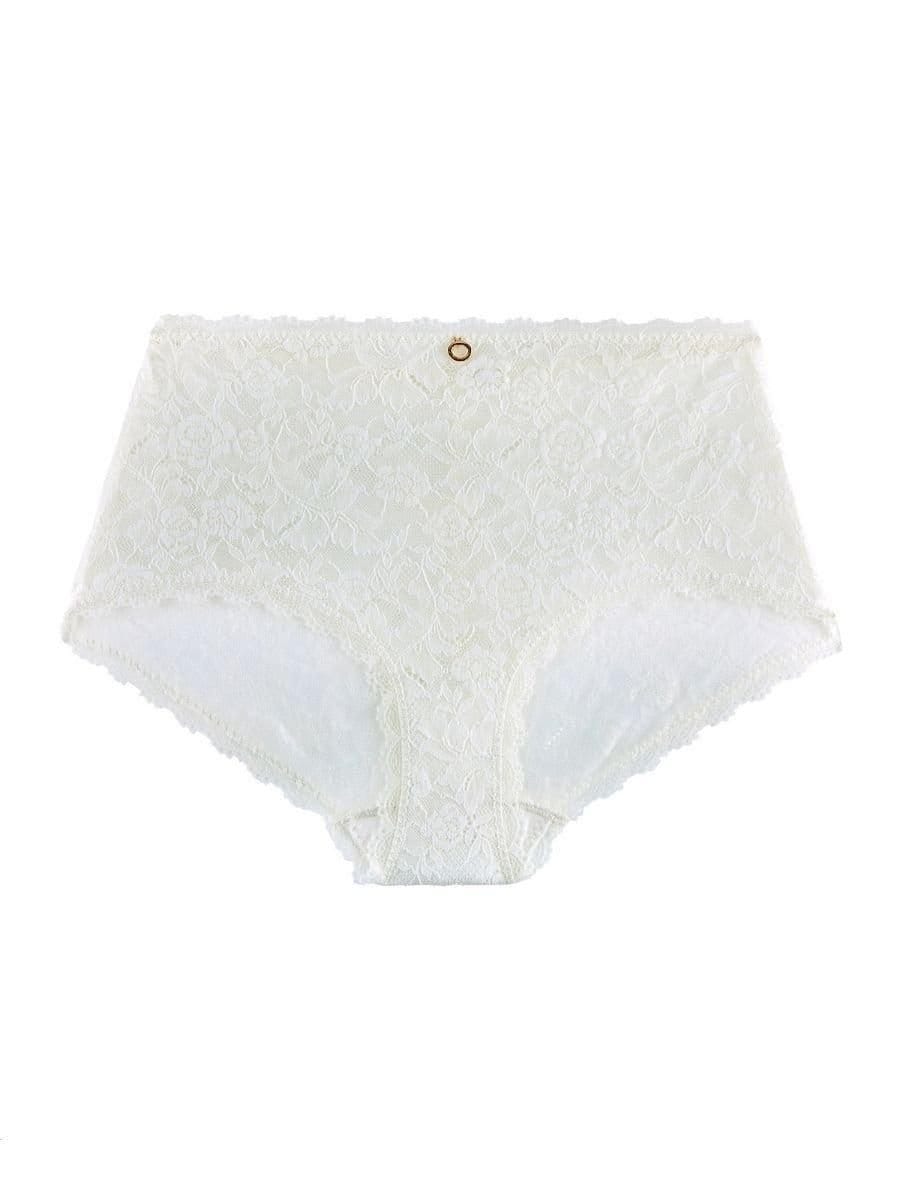 Aubade Aubade Women's Rosessence Care High Waisted Brief in White - 4