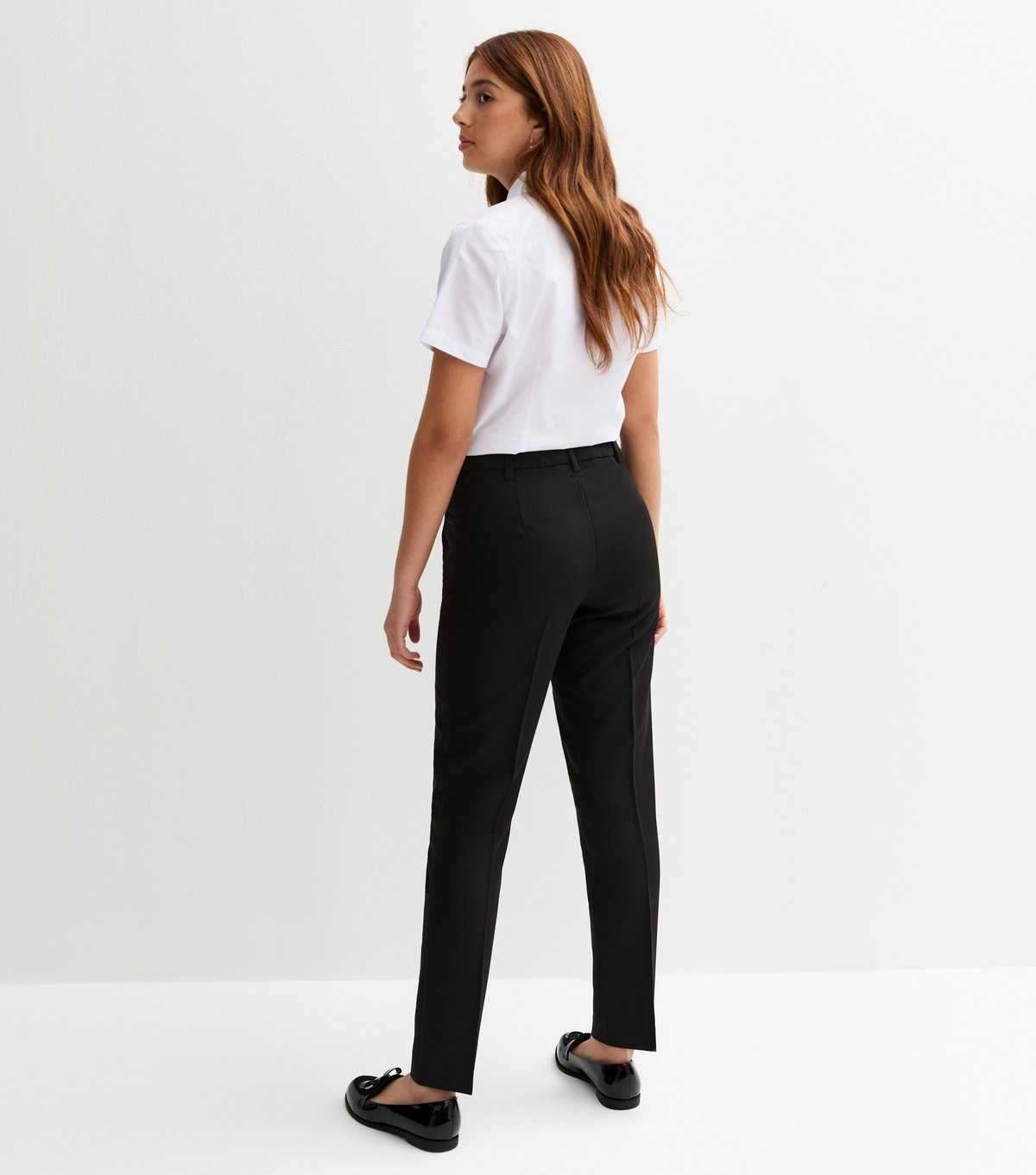 New Look Girls' Black Folded Leg School Trousers New Look - 4