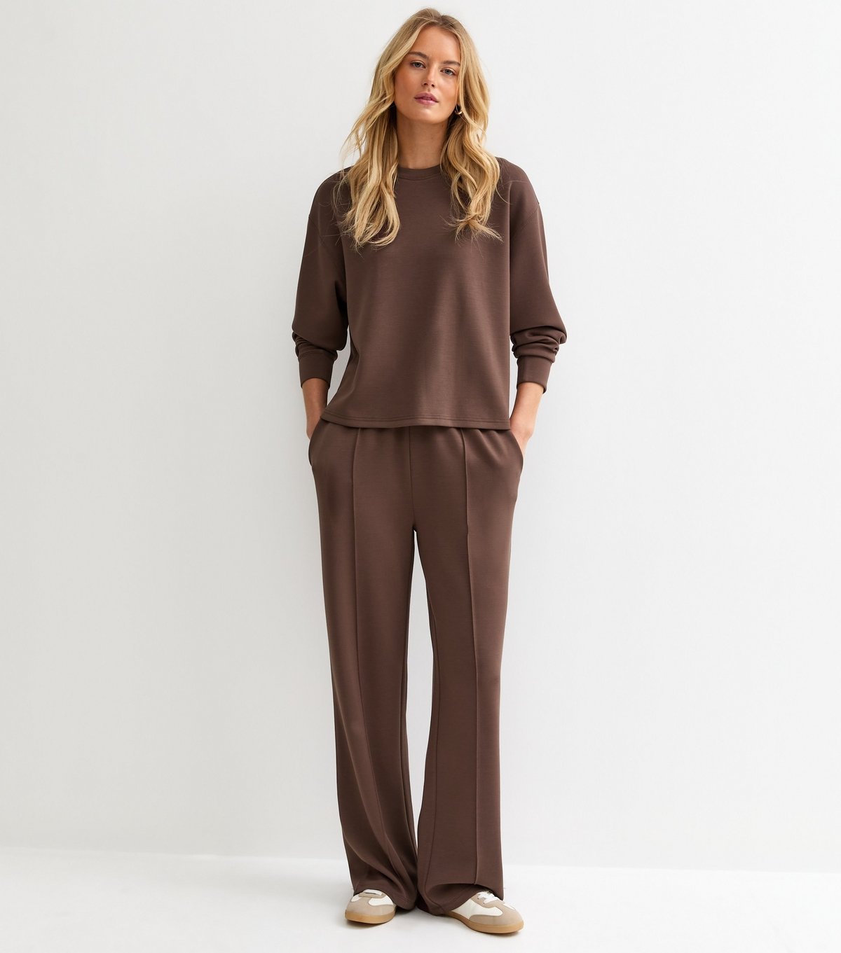 New Look Women's Tall Premium Dark Brown Jersey Sweatshirt New Look - 3