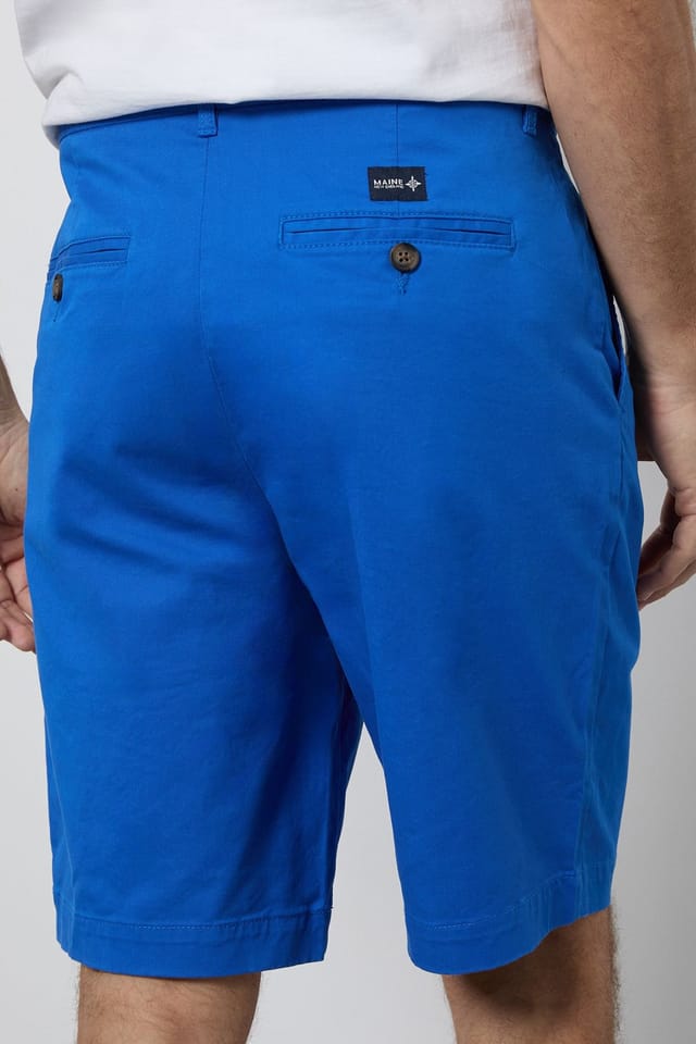 Maine Maine Men's Bright Blue Premium Chino Shorts - 2