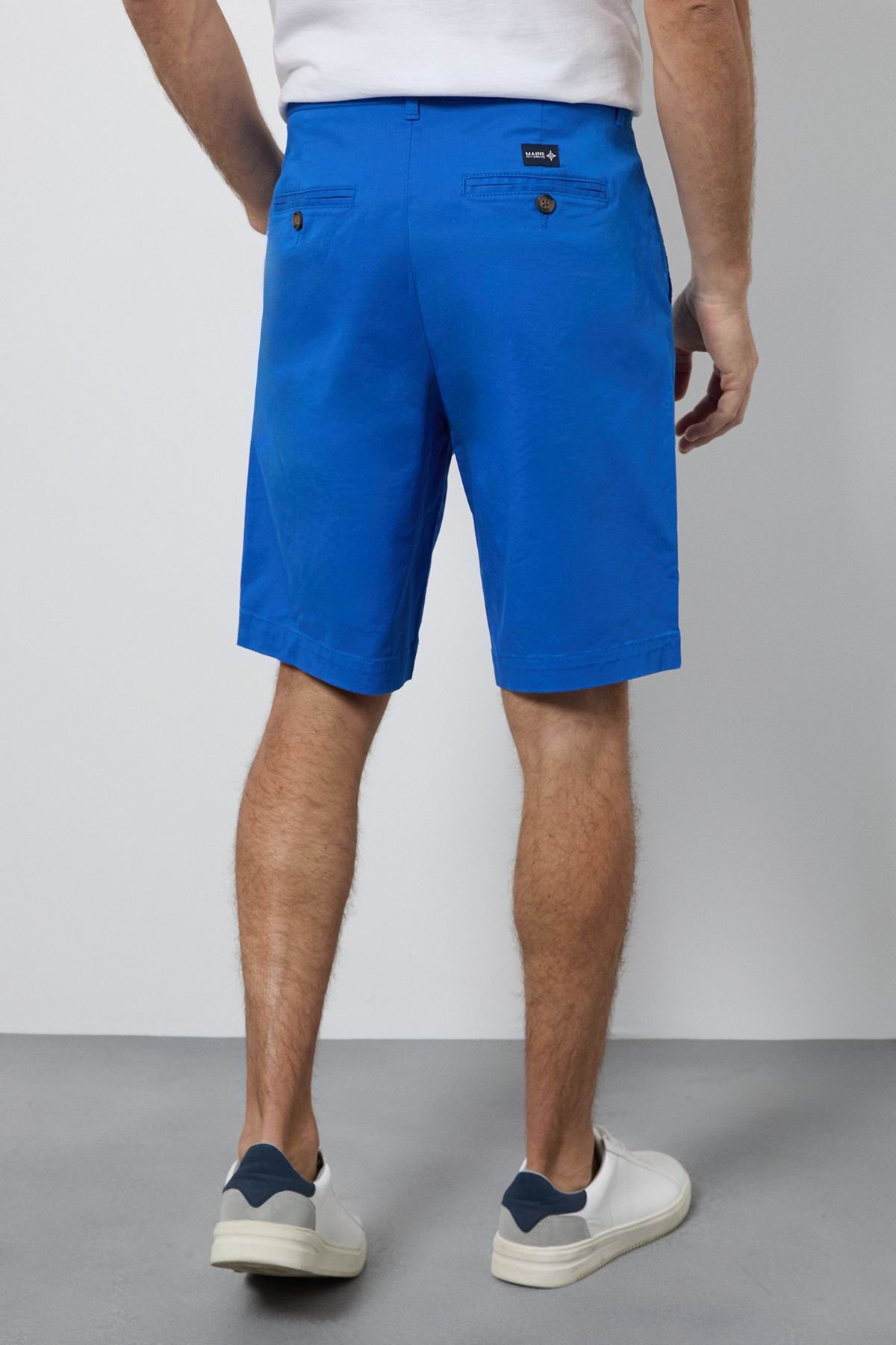 Maine Maine Men's Bright Blue Premium Chino Shorts - 3