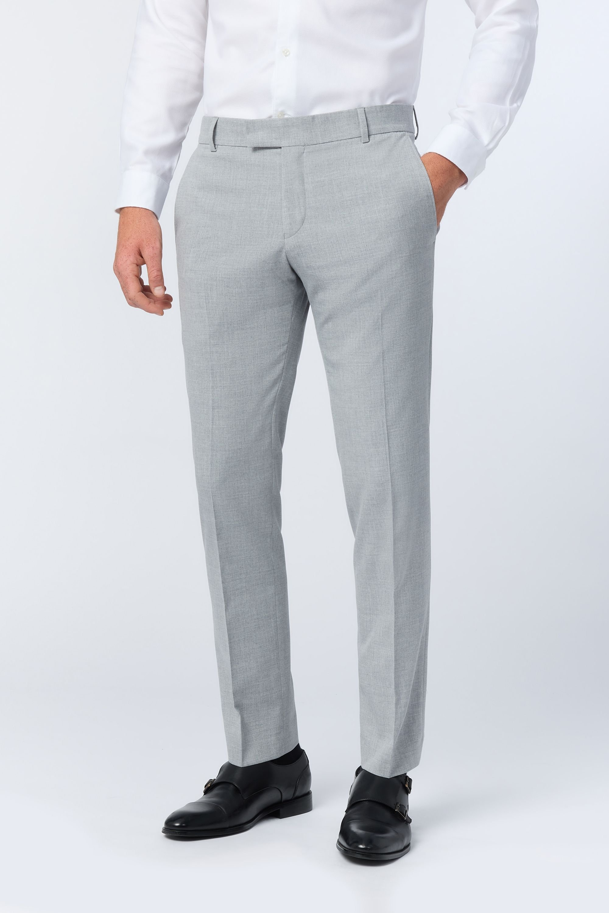 Antique Rogue Antique Rogue Men's Grey Slim Trousers - 2