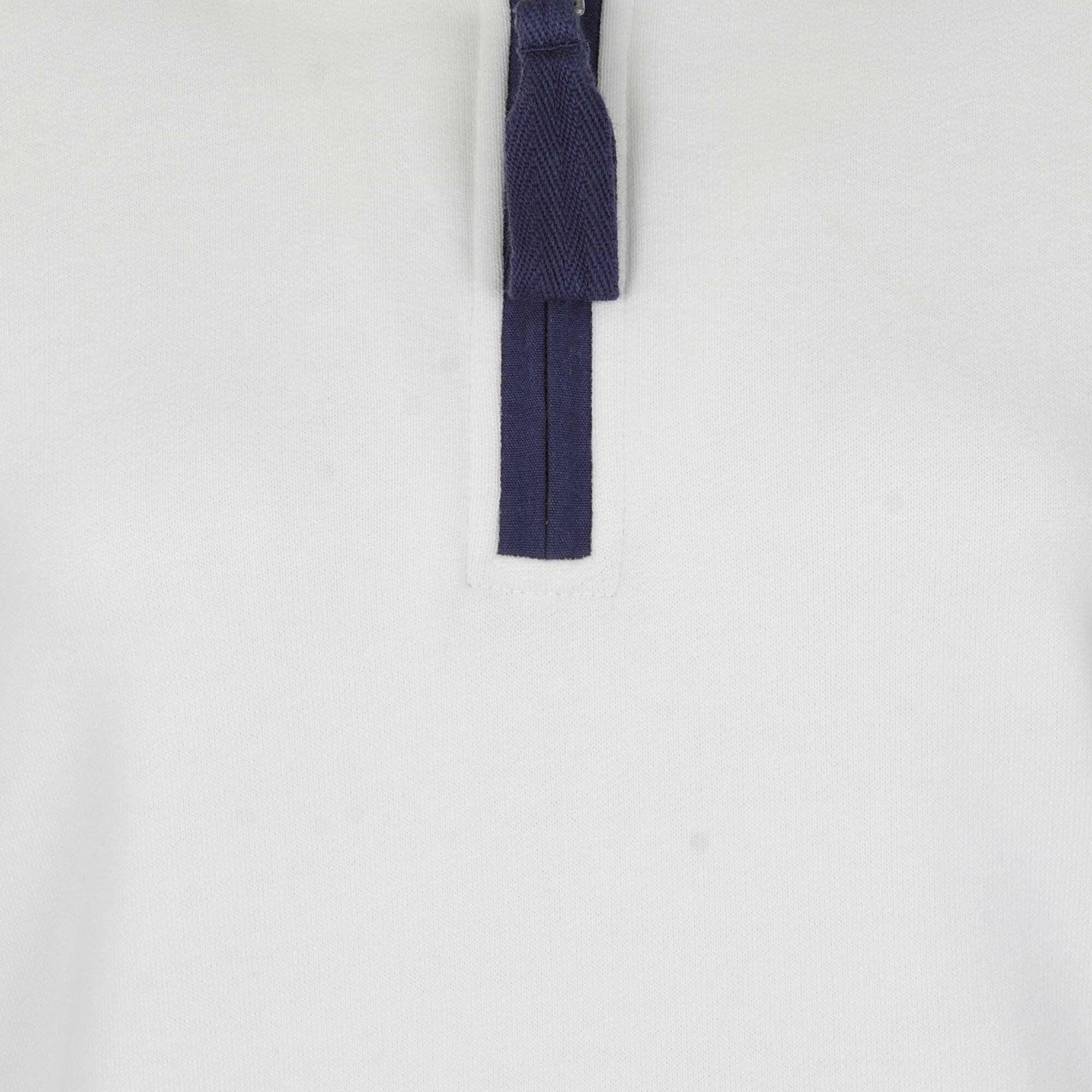 Lazy Jacks Lazy Jacks Women's Quarter Zip Sweatshirt in White - 3