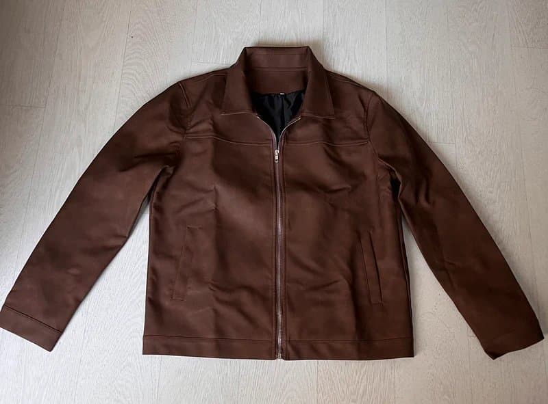 Oliver and Grace New! Men’s brown faux leather jacket M