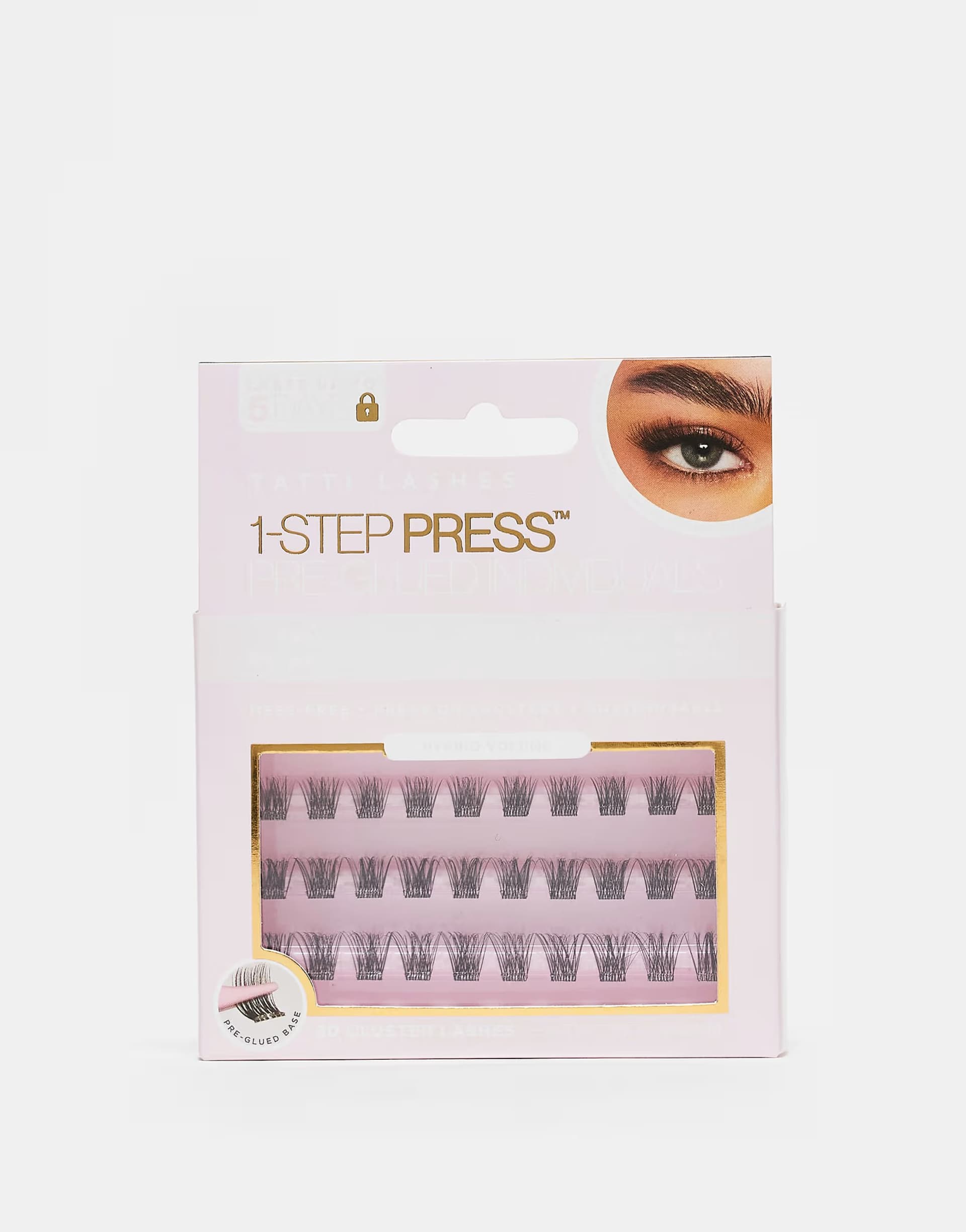 ASOS Tatti Lashes Hybrid Volume 1 Step Press Pre-Glued Individuals