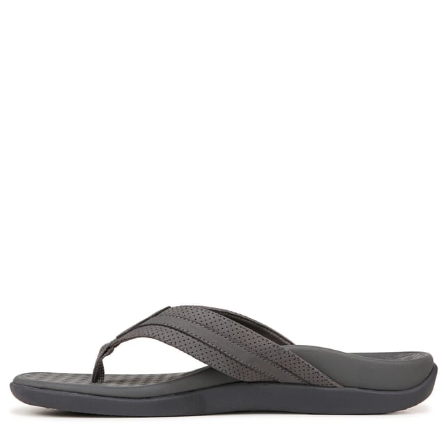 Vionic Vionic Men's Tide II Thong Sandals in Dark Grey - 2