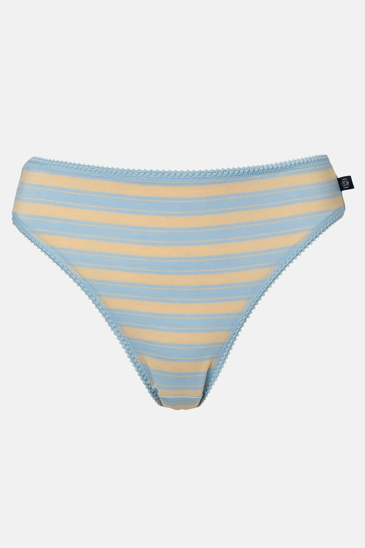 British Boxers British Boxers Women's Pack of Four "On the Pier" High Leg Knickers in Navy - 2