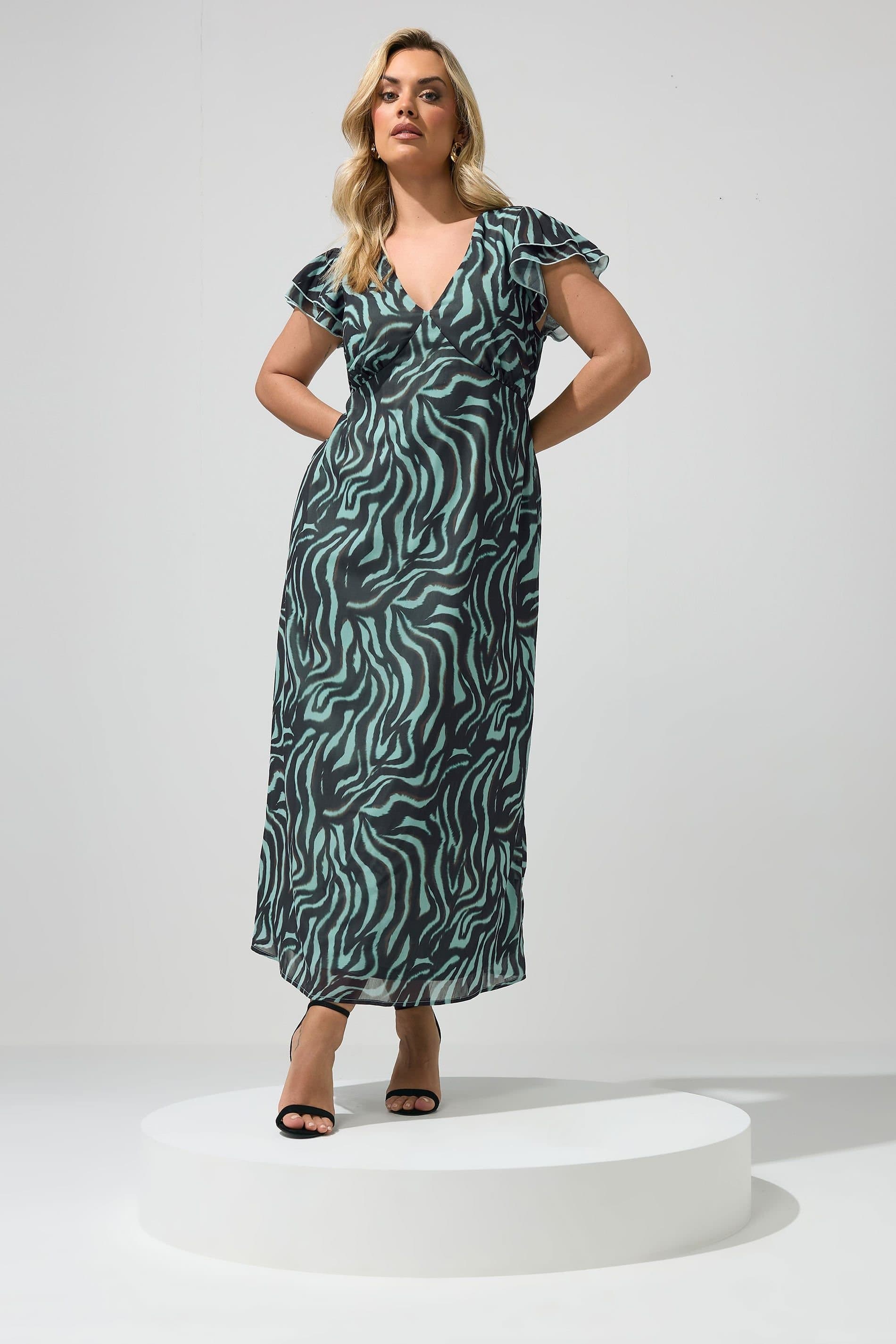 Yours Yours Women's Zebra Maxi Dress