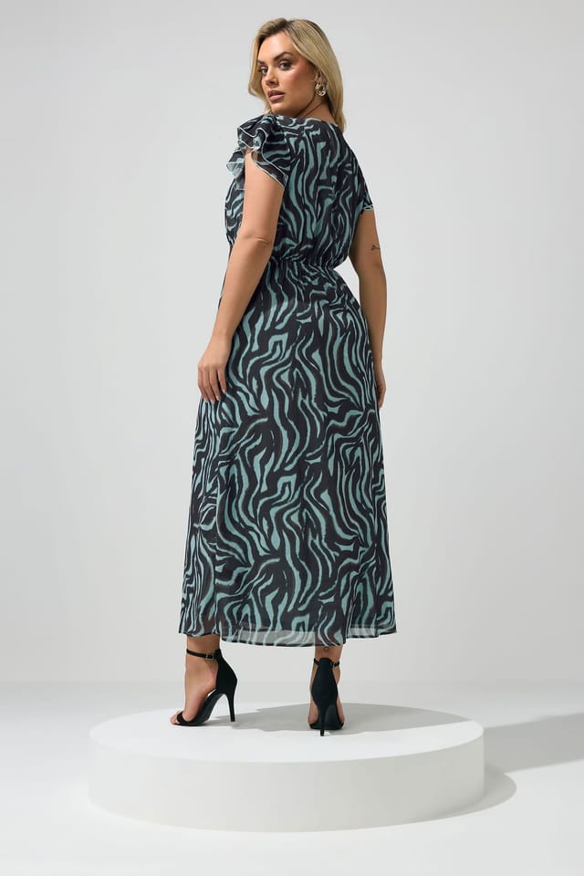 Yours Yours Women's Zebra Maxi Dress - 3