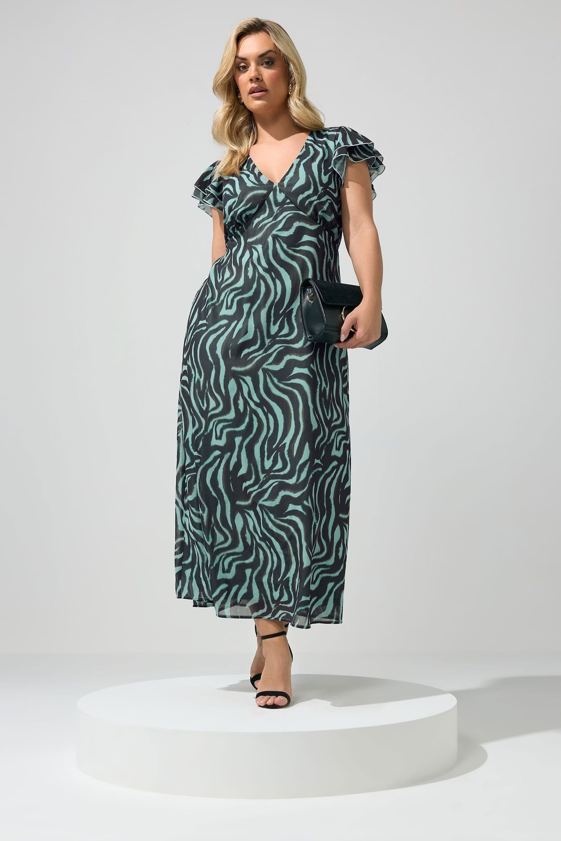 Yours Yours Women's Zebra Maxi Dress - 4