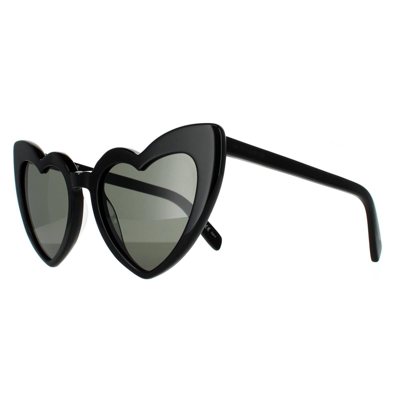 Saint Laurent Saint Laurent Women's Cat Eye Black Grey Sunglasses - 2