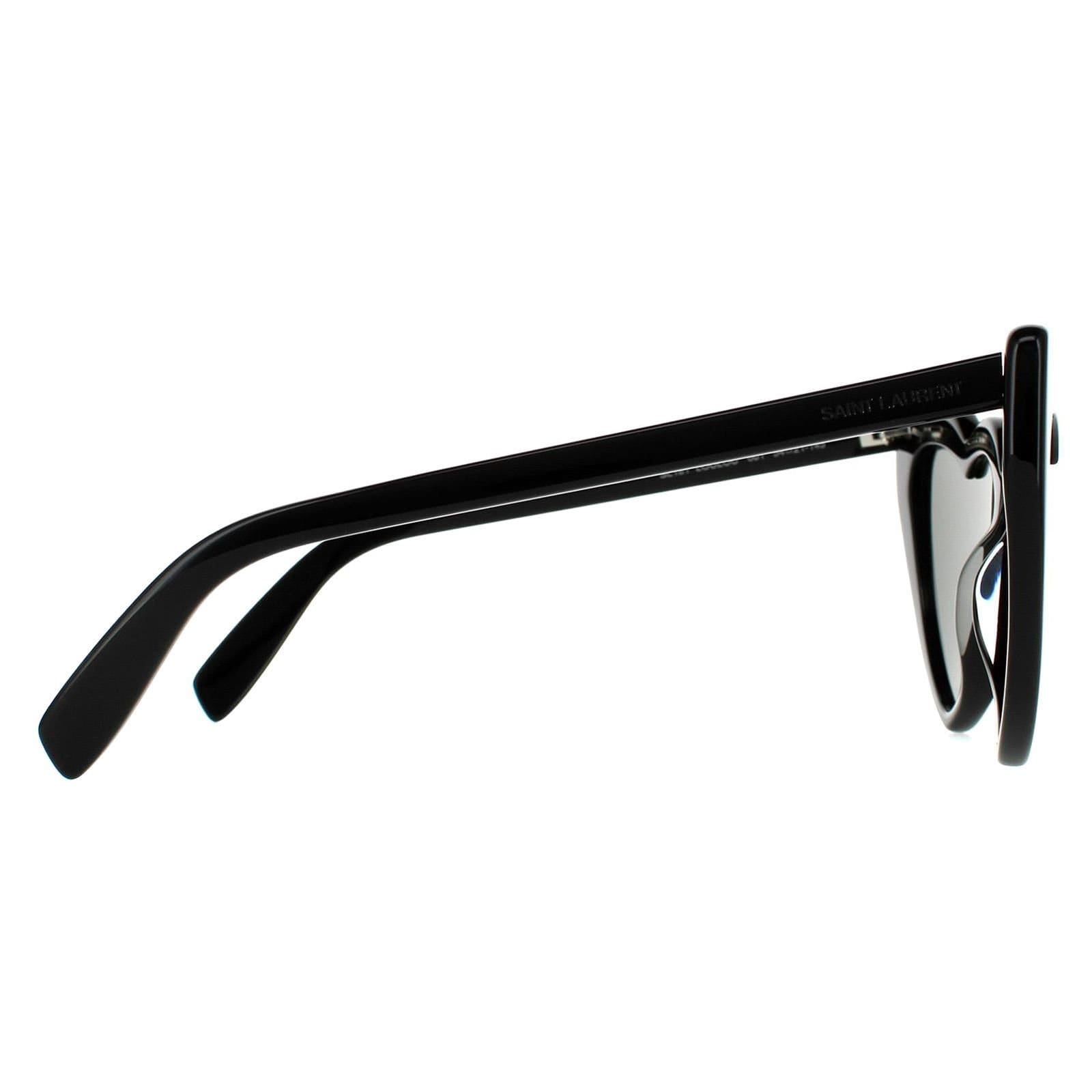 Saint Laurent Saint Laurent Women's Cat Eye Black Grey Sunglasses - 4
