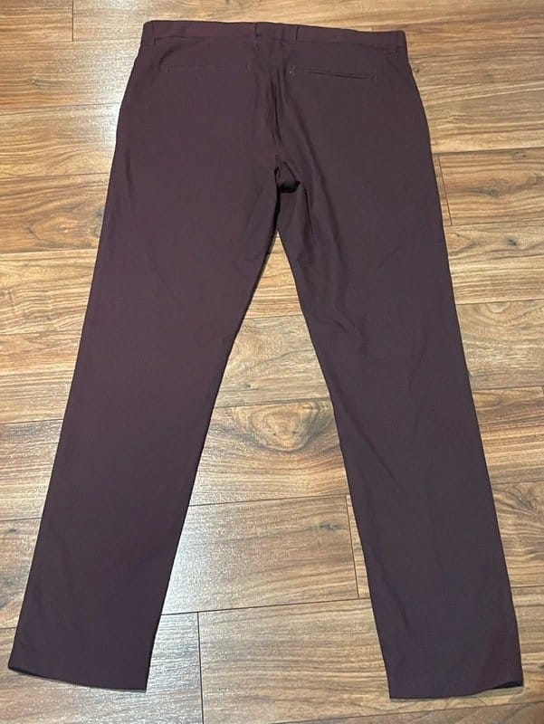 New Look Burgundy Polyester Trousers