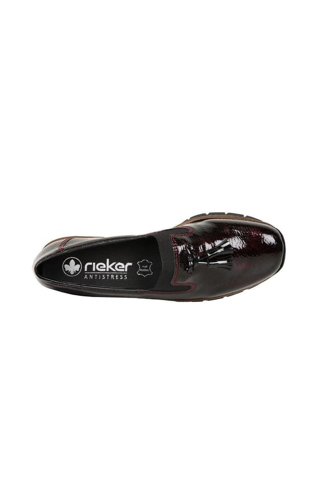 Rieker Rieker Women's 'Gleam' Tassel Loafers in Wine - 2