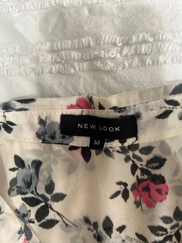 New Look Multi-Colour Floral Chiffon Blouse