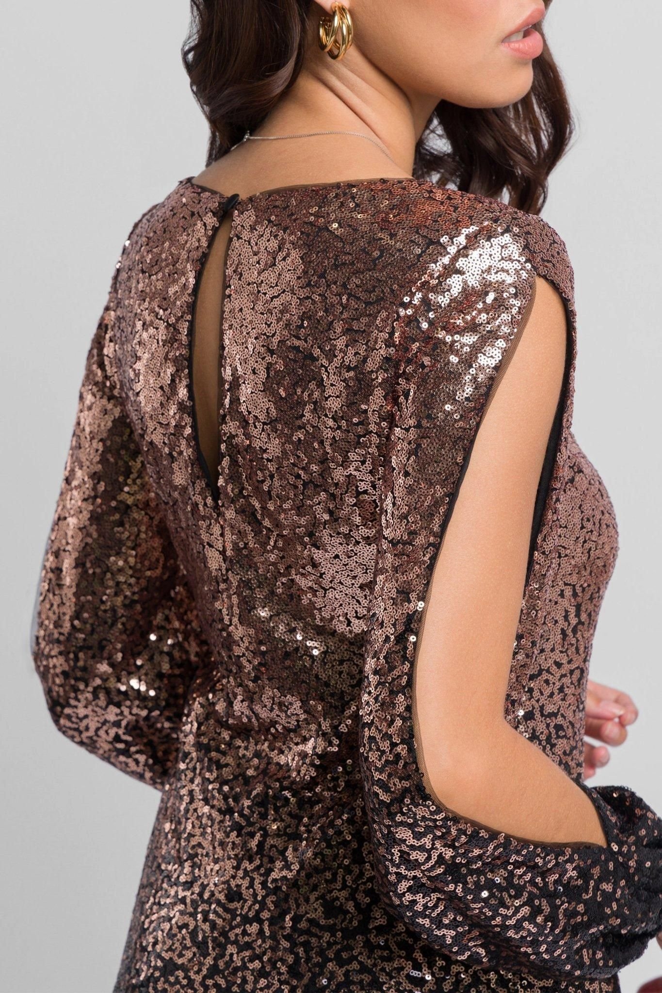 Jaded Rose Jaded Rose Women's Cece Sequin Mini Dress in Black - 4