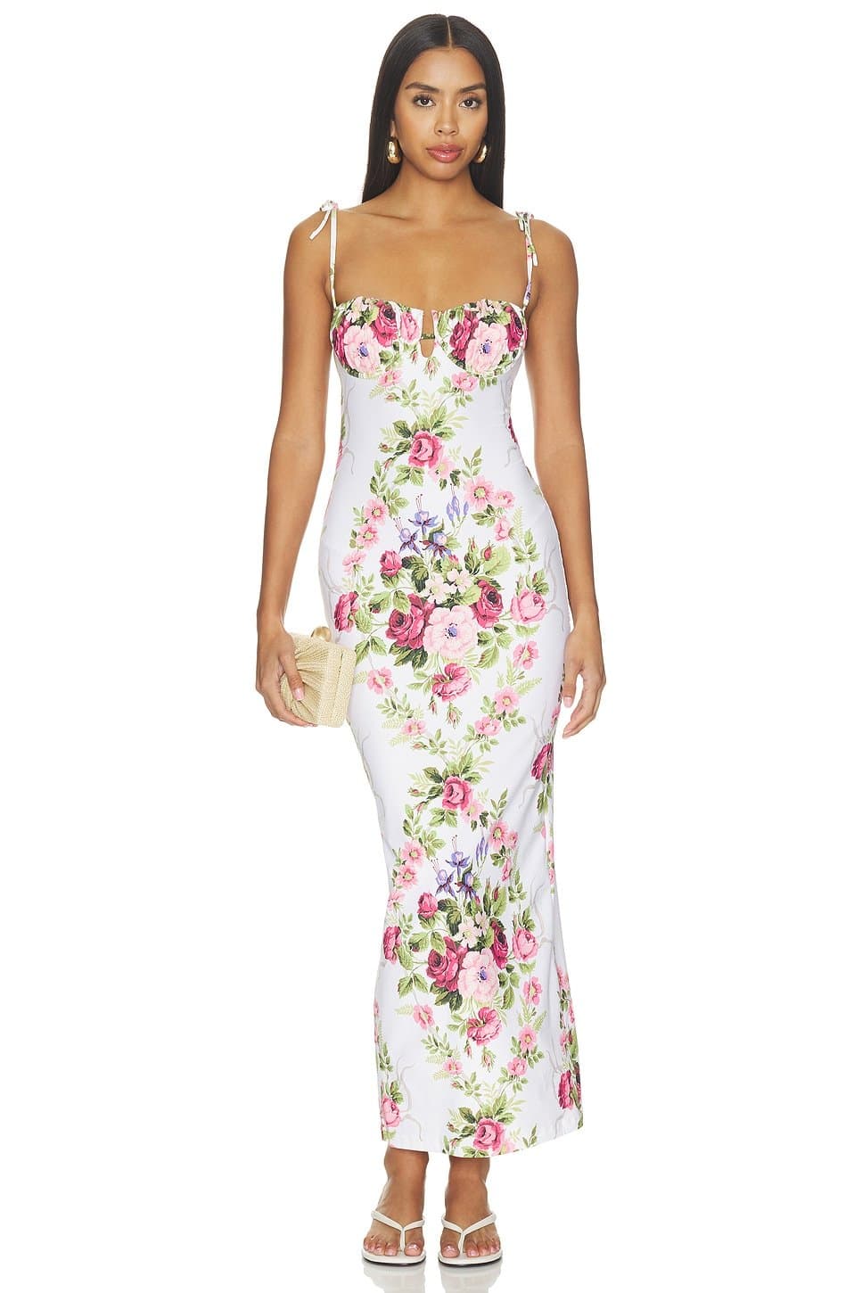 revolve Petal Long Slip Dress