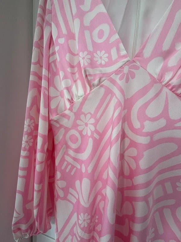 Never Fully Dressed Pink - Never Fully Dressed - Emma dress in lightweight satin - size 14
