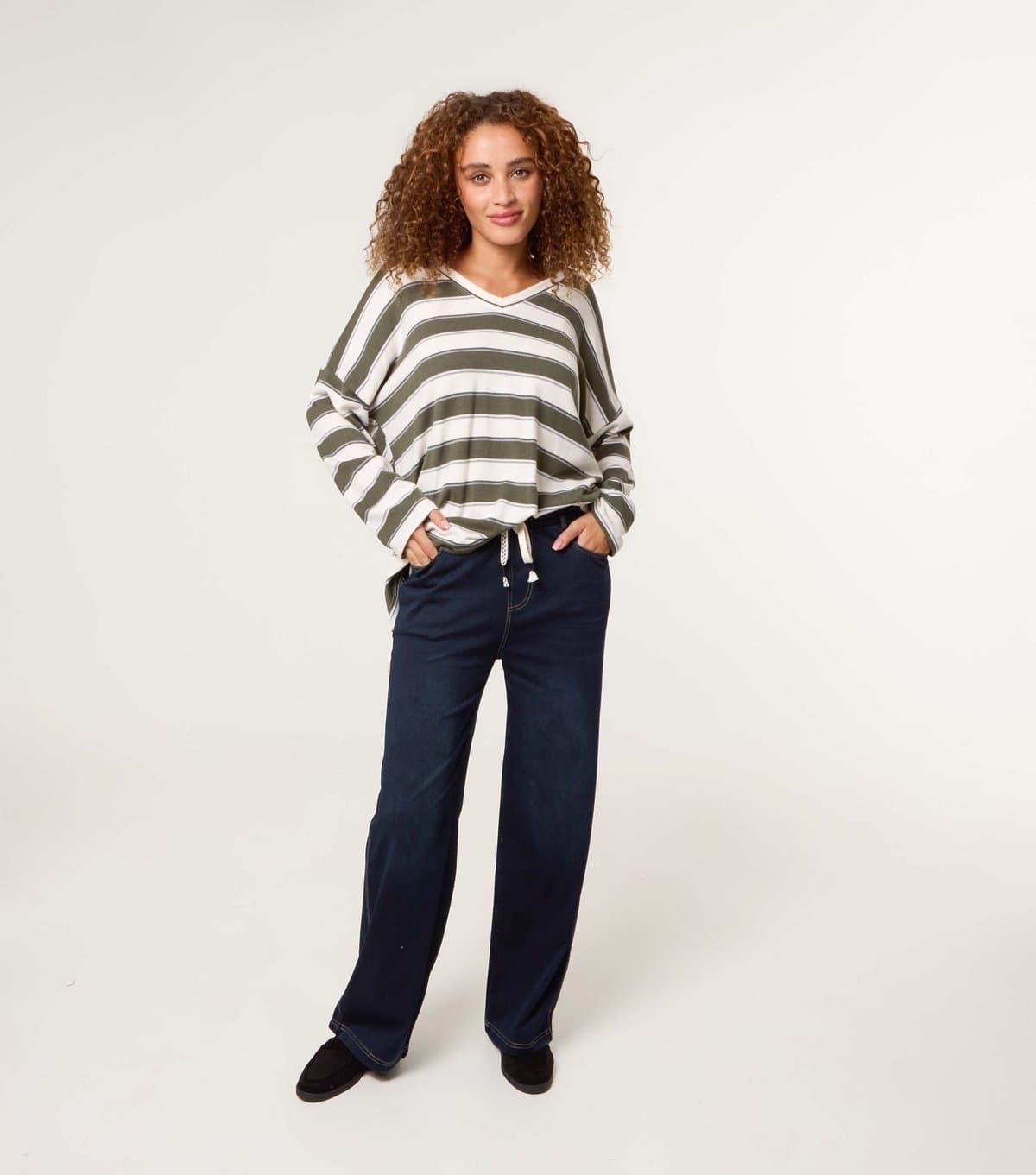 Blue Vanilla Blue Vanilla Dark Blue Relaxed Fit Jeans