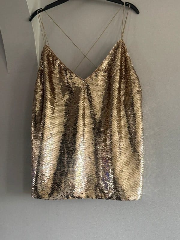 ASOS Tall Gold Sequin Cami