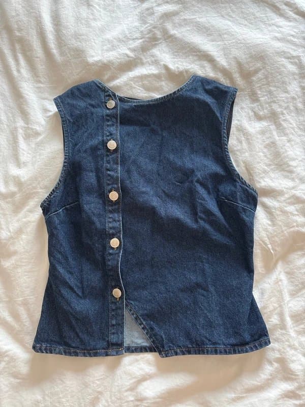 ASOS Asos asymmetric denim top