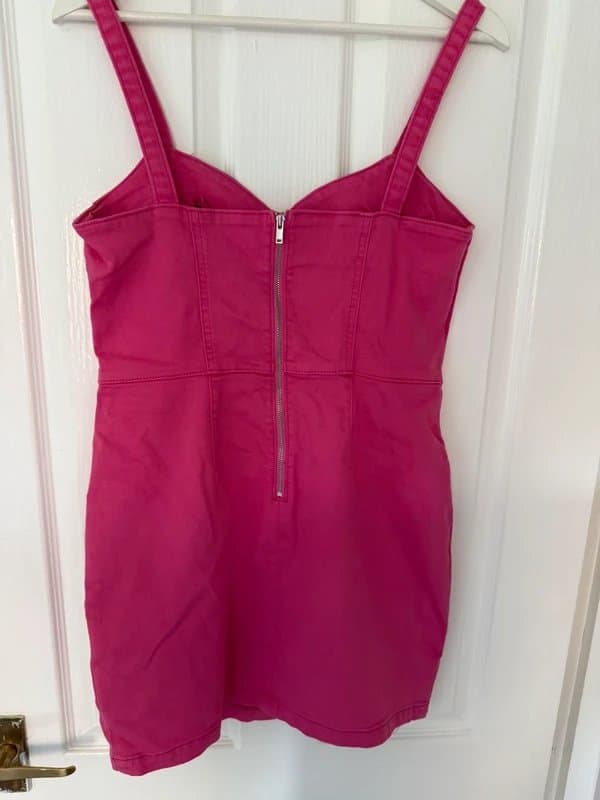 ASOS ASOS Pink Denim mini dress - size 12