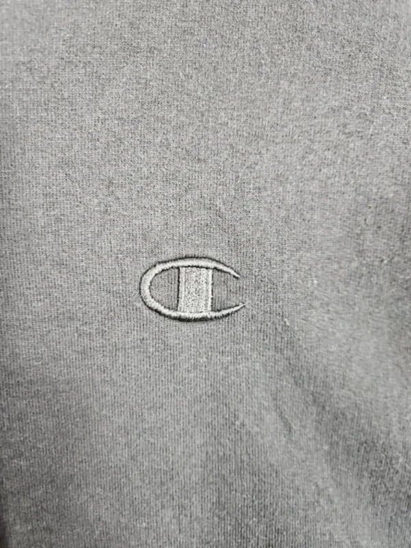 Champion Champion – Black Tonal Small Script Hoodie – Men’s L / Women’s XL