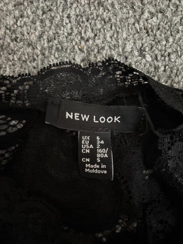 New Look Black lacy body suit