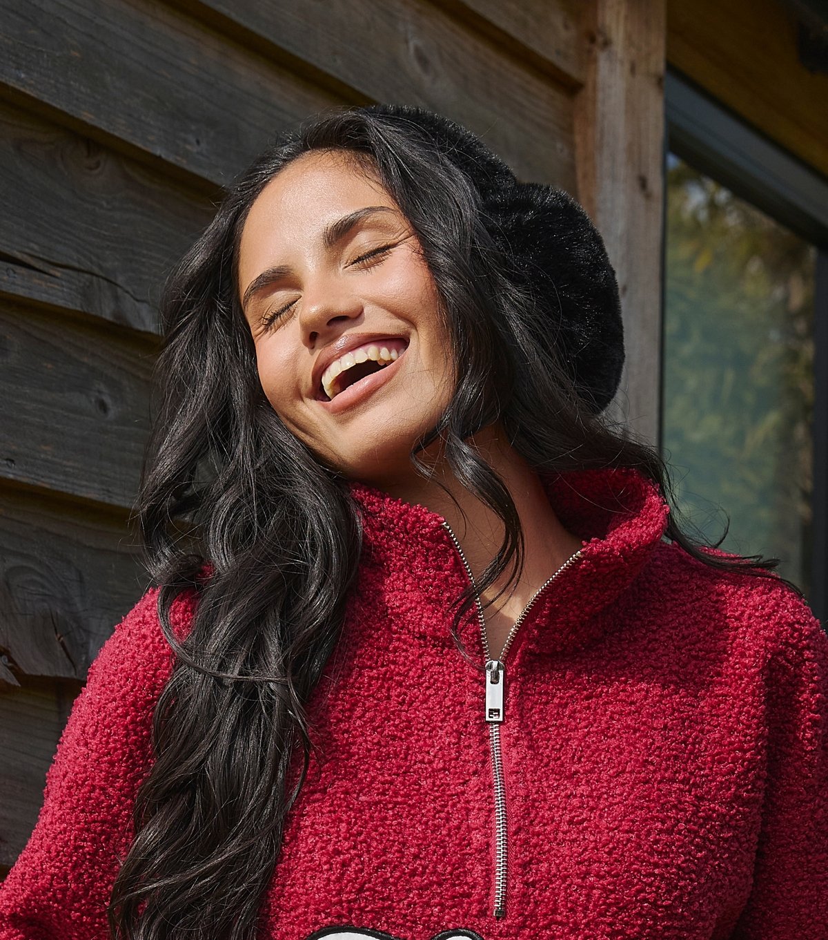 South Beach Black Fluffy Earmuffs South Beach New Look - 2