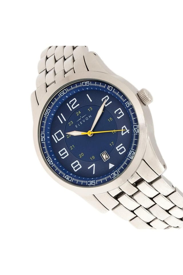 Elevon Elevon Men's Garrison Bracelet Watch with Date in Blue - 3