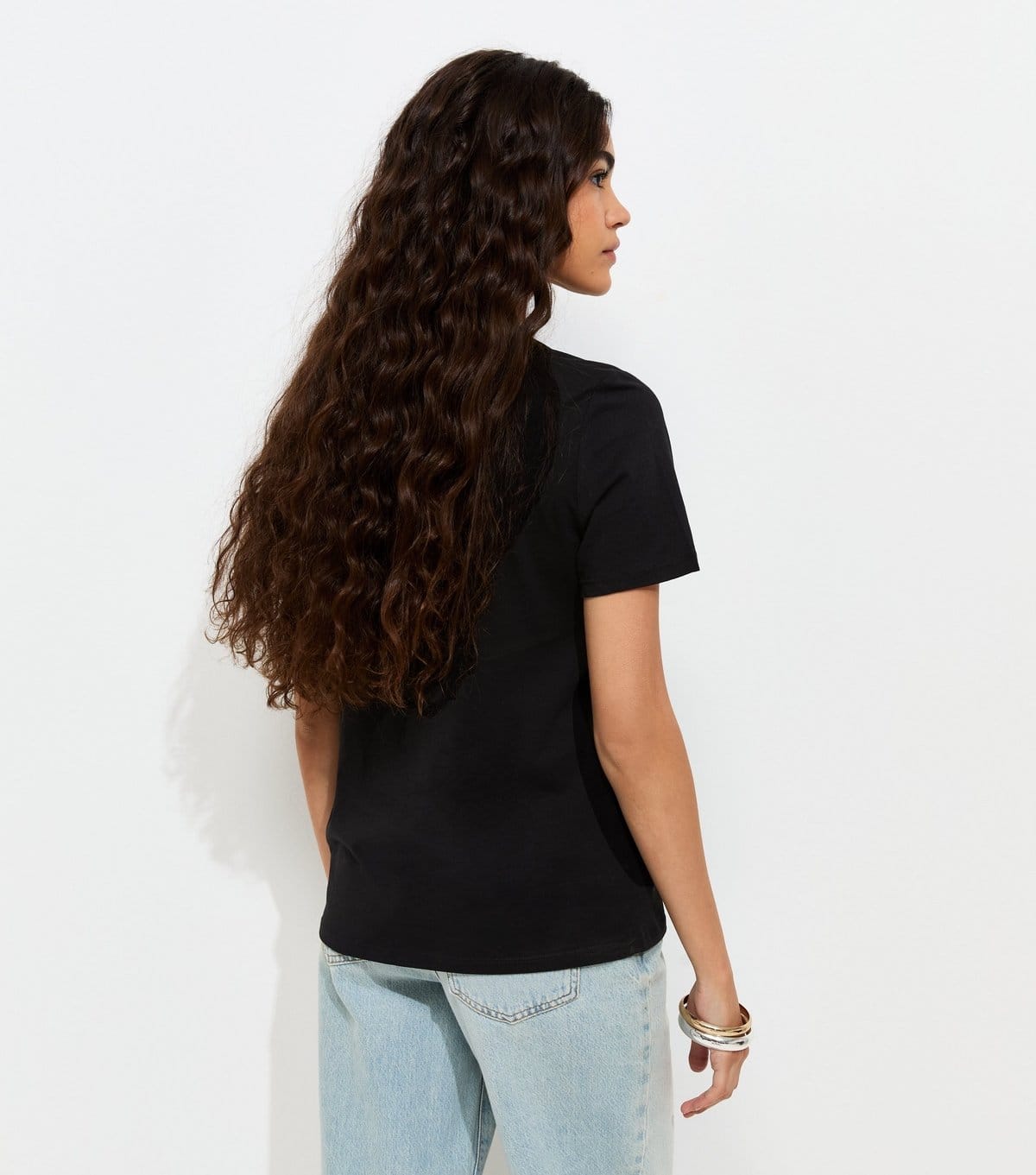 New Look Women's Black Cotton Bee Free Bee Print Relaxed T-Shirt New Look - 4