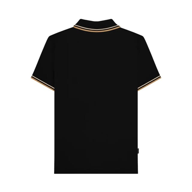 Lambretta Lambretta Men's Vertical Stripe Polo Shirt in Black - 2