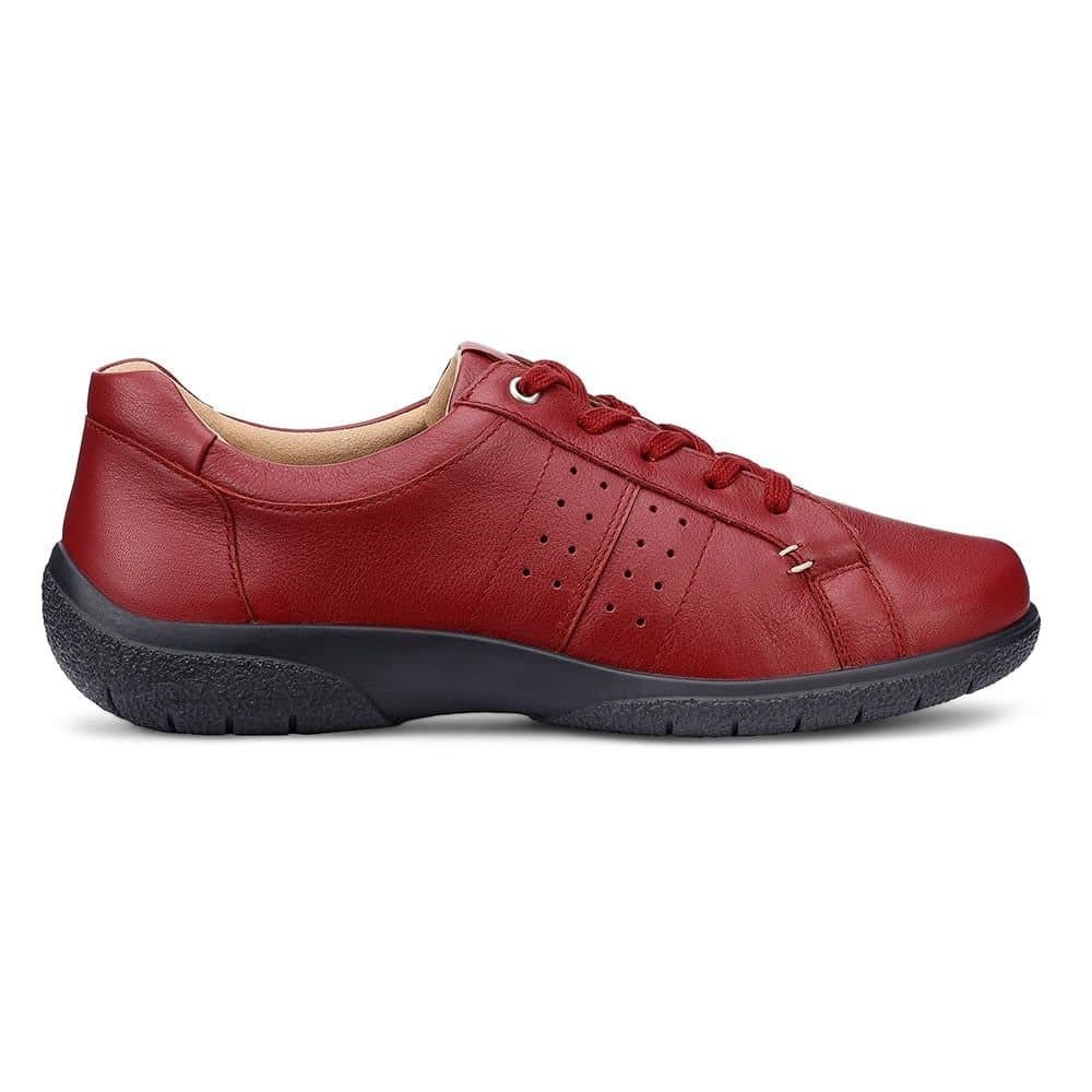Hotter Hotter Women's Wide Fit 'Fearne II' Lace-Up Shoes in Red