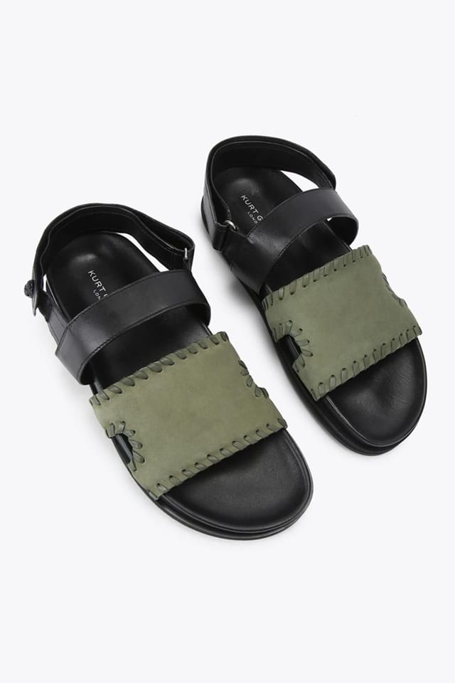 Kurt Geiger London Kurt Geiger London Men's 'Baker Sandal' Leather Sandals in Black - 2