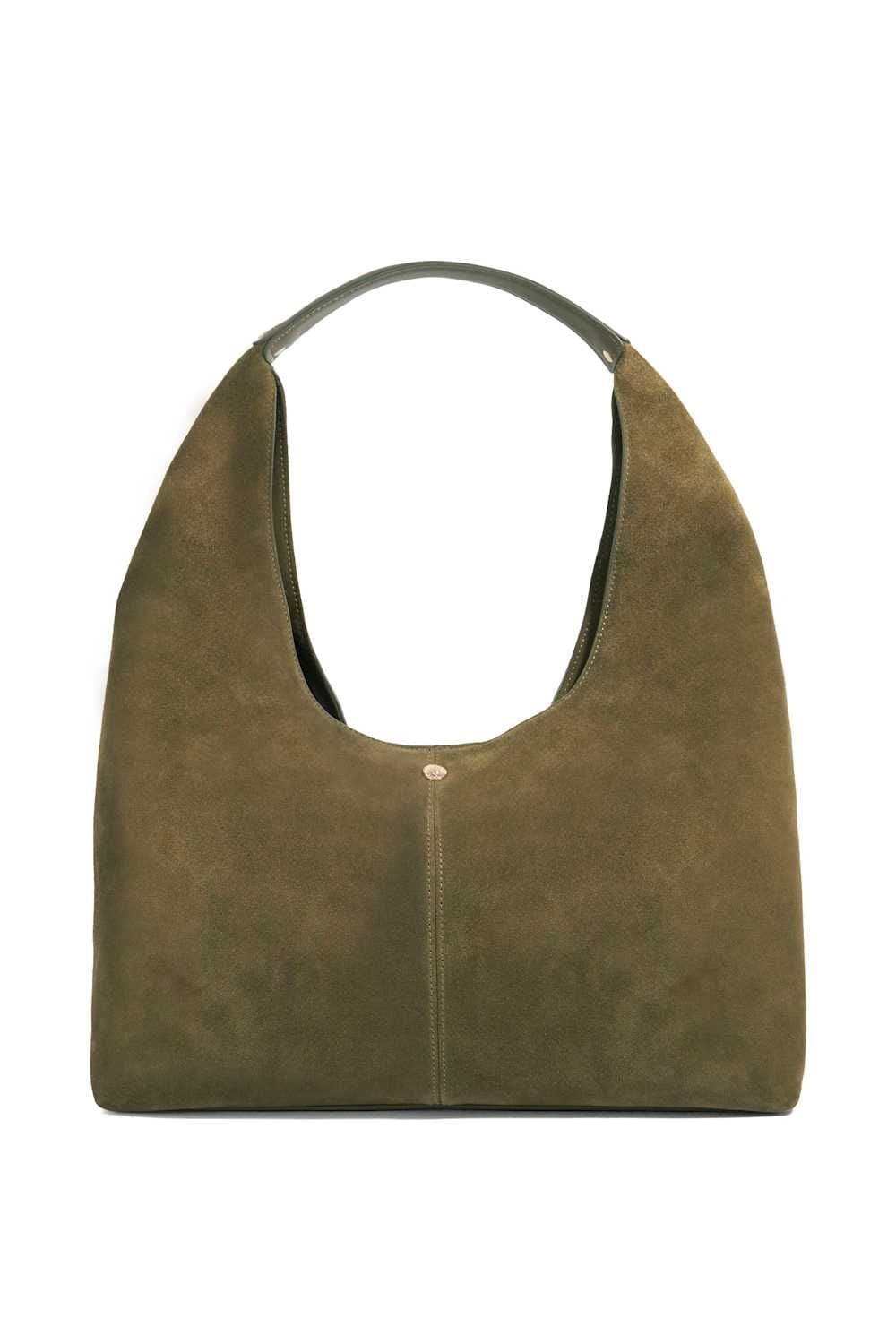 Dune London Dune London Green Suede Shoulder Bag