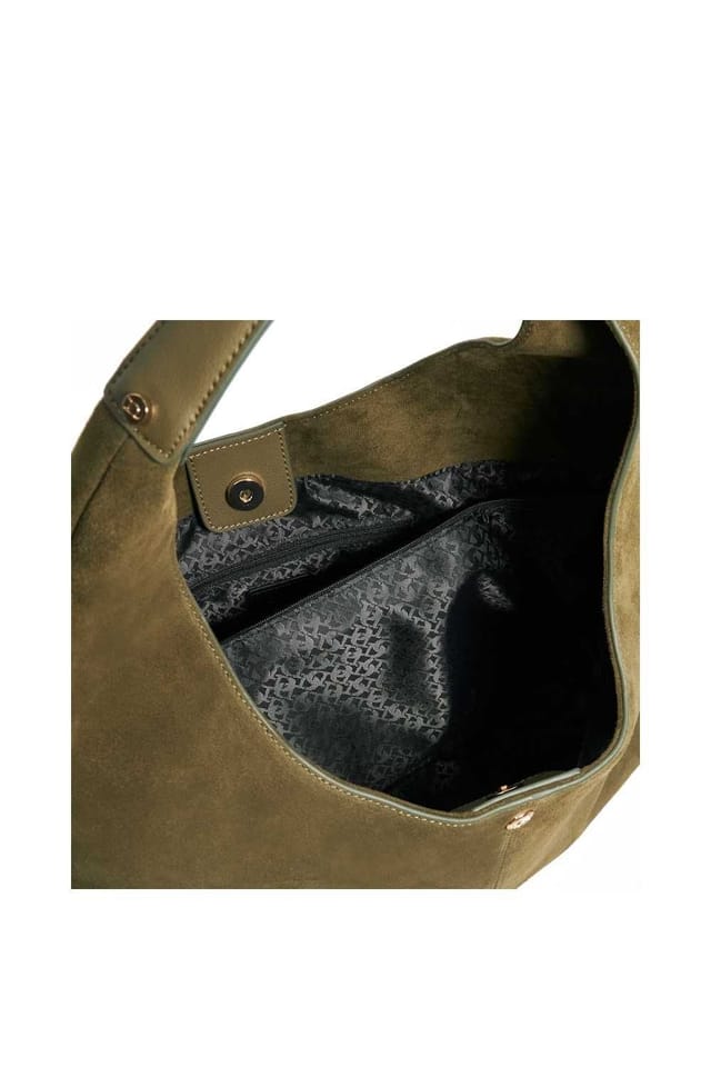 Dune London Dune London Women's 'Delighting' Suede Shoulder Bag in Green - 3