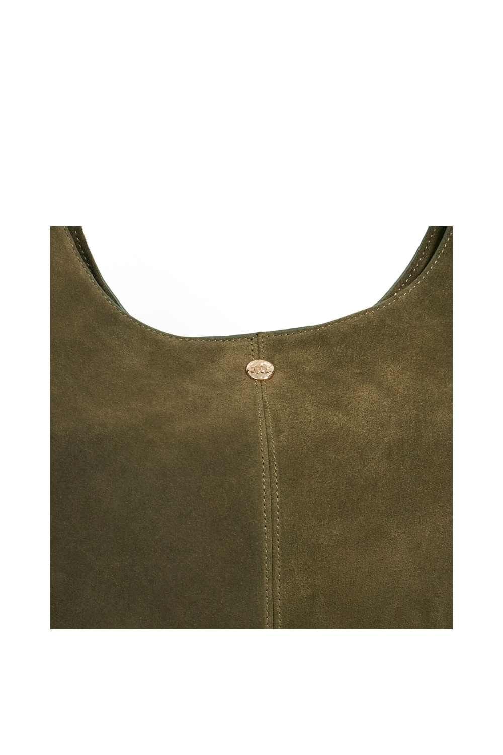 Dune London Dune London Women's 'Delighting' Suede Shoulder Bag in Green - 4