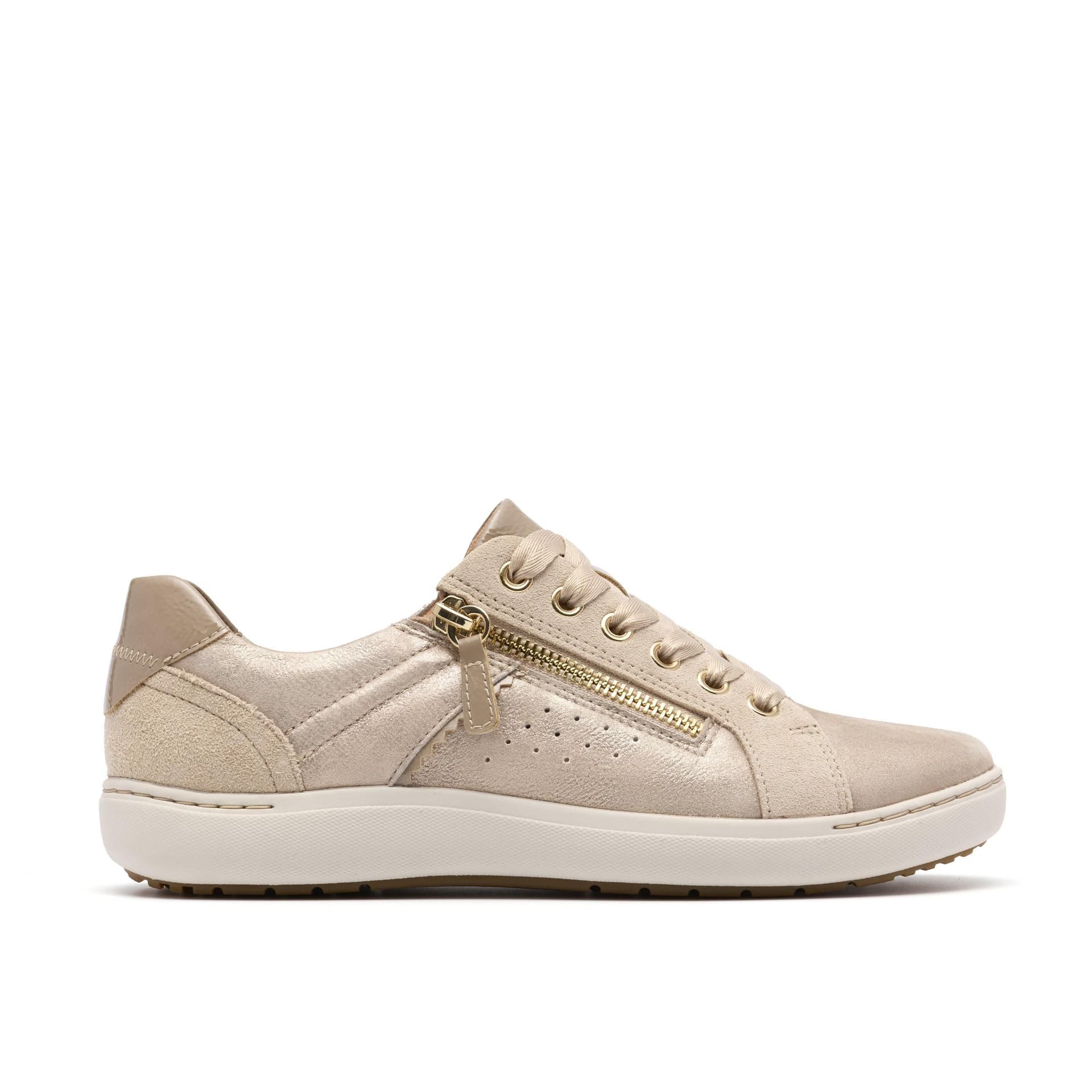 Clarks Clarks Women's Nalle Zen Metallic Trainers in Metallics