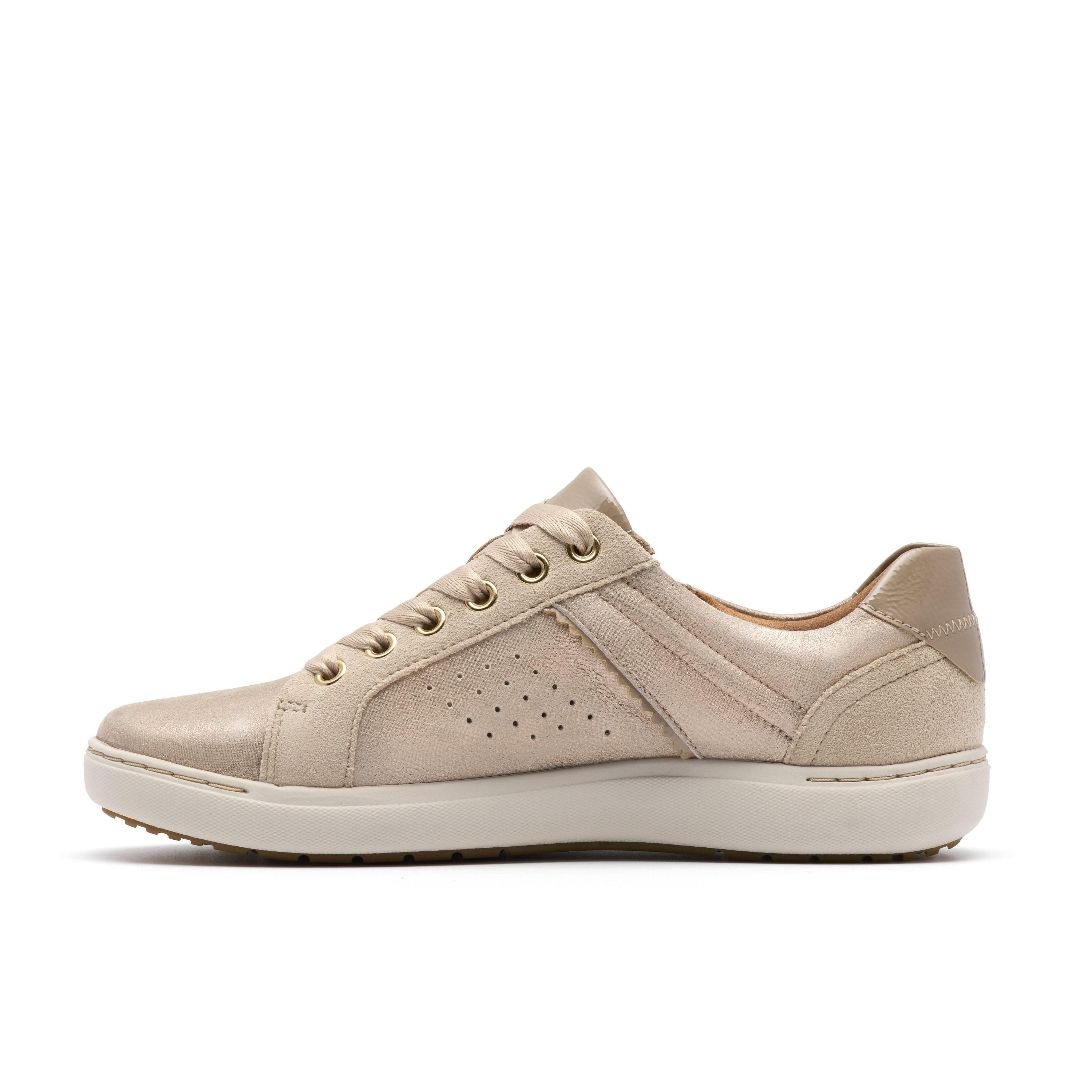 Clarks Clarks Women's Nalle Zen Metallic Trainers in Metallics - 2