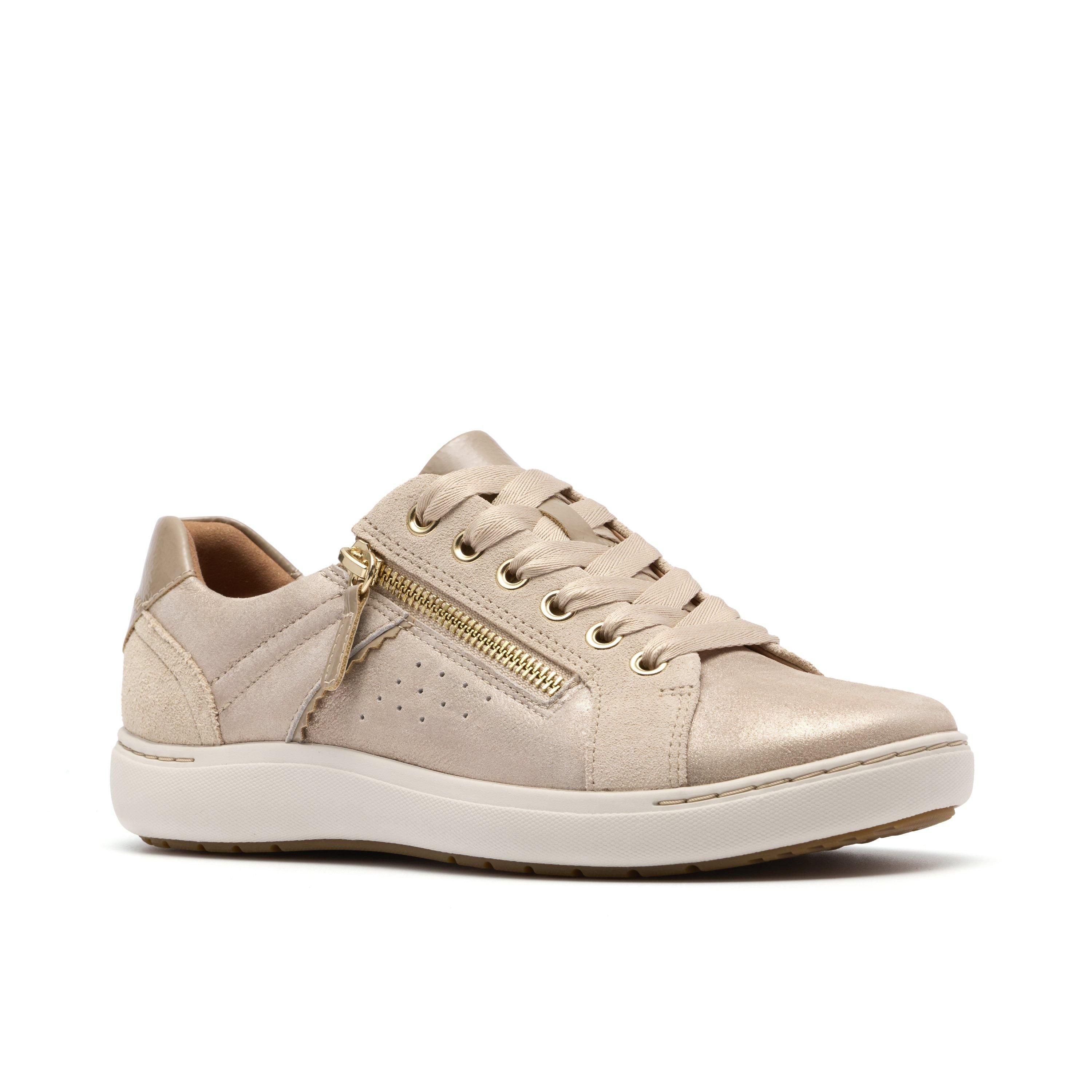 Clarks Clarks Women's Nalle Zen Metallic Trainers in Metallics - 4