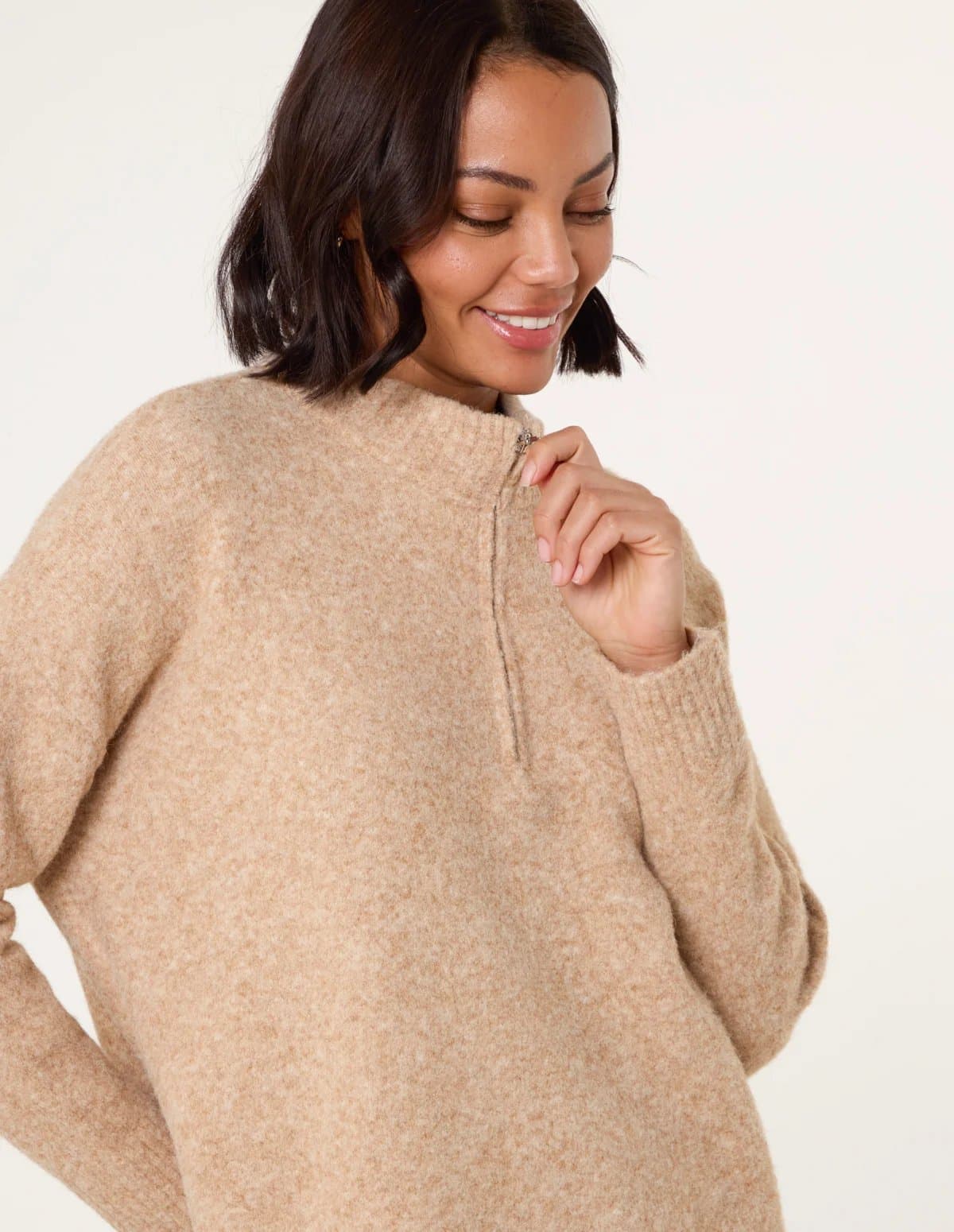 Blue Vanilla Half Zip Jumper
