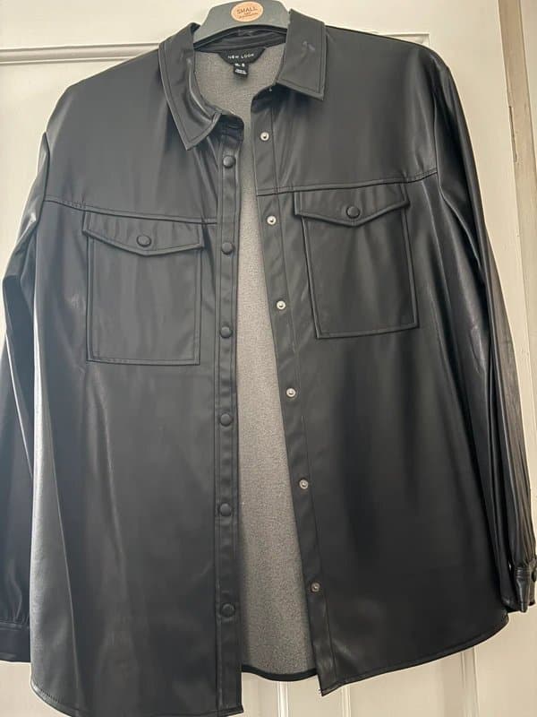 New Look Leather look shirt